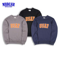 MBBCAR เสื้อสเวตเตอร์แบบสวมศีรษะสำหรับเด็กผู้ชายเสื้อสเวตเตอร์แบบมีด้านล่างหนาพิมพ์ลายภาษาอังกฤษสีกากีสีกากีพิมพ์ลายทหารน้ำหนัก520กรัมยี่ห้อ2023ฤดูหนาว