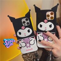 3D Sanrio CuteCartoon Kuromi Phone Case For Iphone 11 12 13 Pro Max Mini X Xs Xr 6 7 8 Plus Shockproof Cover