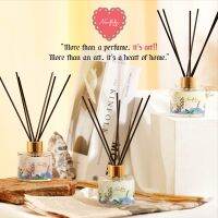 Namfluke Art น้ำหอม ตกแต่งบ้าน ก้านไม้ Home Fragrance Reed Diffuser ( มีให้เลือก 3 กลิ่น ) ใช้ได้นาน 2-3 เดือน