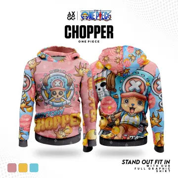 Cartoon Jean Coat Anime One Piece Chopper Hoodies Denim Jacket Hooded  Streetwear