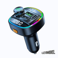 LEAM เล่นเพลงสเตอริโอ C22โทรแบบแฮนด์ฟรีเครื่องเล่นเครื่องส่งสัญญาณ Fm Mp3ที่รองรับบลูทูธสำหรับรถยนต์พร้อมอะแดปเตอร์ Usb【fast】