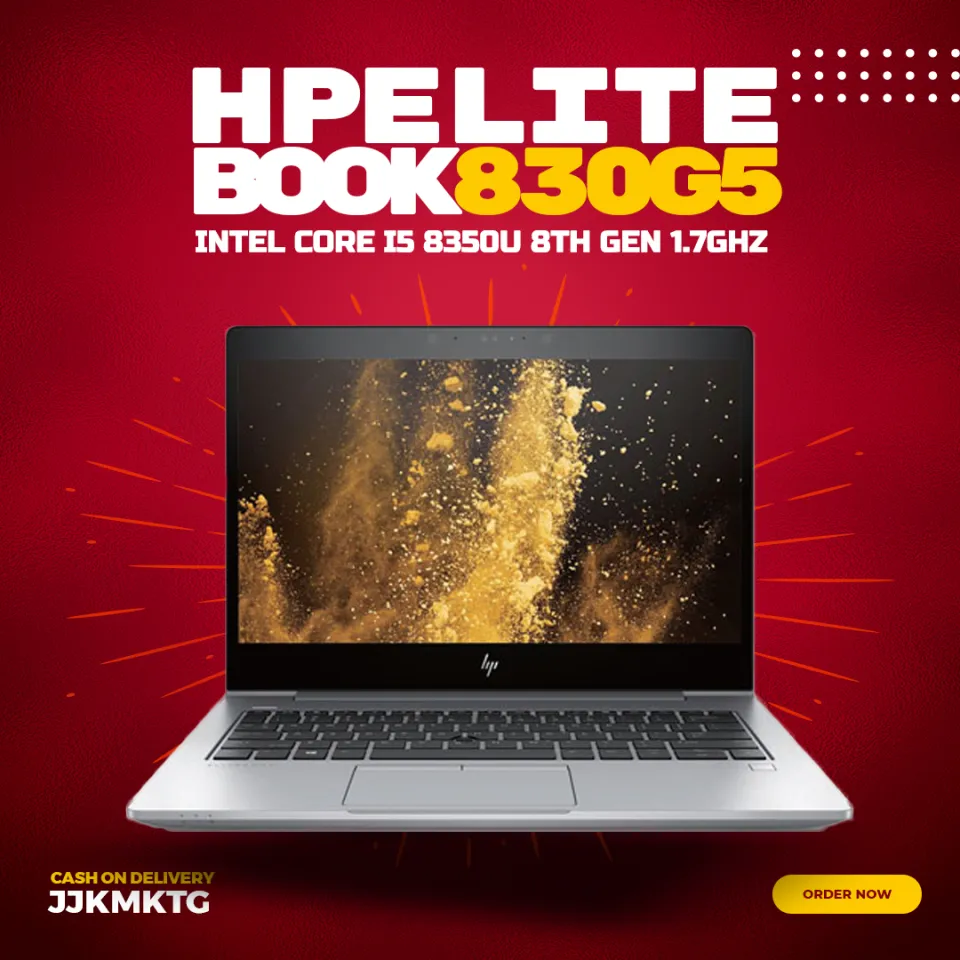 HP Elitebook 830 G5, Intel Core i5 8350U, 8GB Ram DDR4 256GB SSD ...