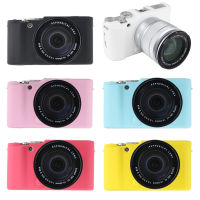 Caso Macio Do ซิลิโคน Da Câmera สำหรับ Fujifilm Fuji X-A1 X-A2 X-M1 X-A3