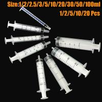 hot【DT】℗☈✠  No needle!1-20Pc Reusable 1-100ml Hydroponics Plastic Nutrient  Measuring Syringe Tools Sampler