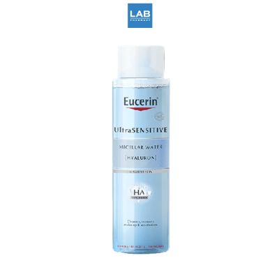 Eucerin UltraSENSITIVE (Hyaluron) Micellar Water 400 ml. - ไมเซลล่าวอเตอร์ เช็ดล้างเครื่องสำอาง ผิวแพ้ง่าย