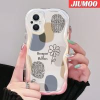 JIUMOO เคสสำหรับ OPPO Reno 7Z 5G Reno 8Z Reno7 Lite Reno8 F21 Pro 5G F21s Pro 5G เคสเนื้อครีมลายเรียบง่ายเคสนิ่มกันกระแทกเคสโทรศัพท์โปร่งใส TPU เจลซิลิกาแบบใสป้องกันการตกหล่นฝาครอบป้องกันเลนส์กล้องถ่ายรูป