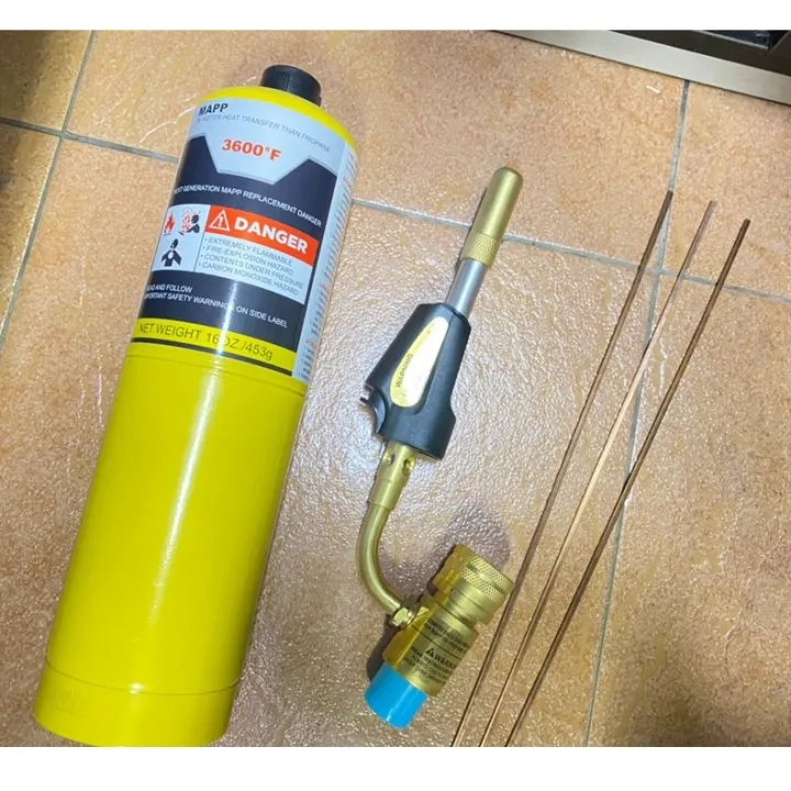 AIRCONDITIONER PARTS WELDING COPPER PIPE SET MAPP Gas Brazing Soldering Propane Welding
