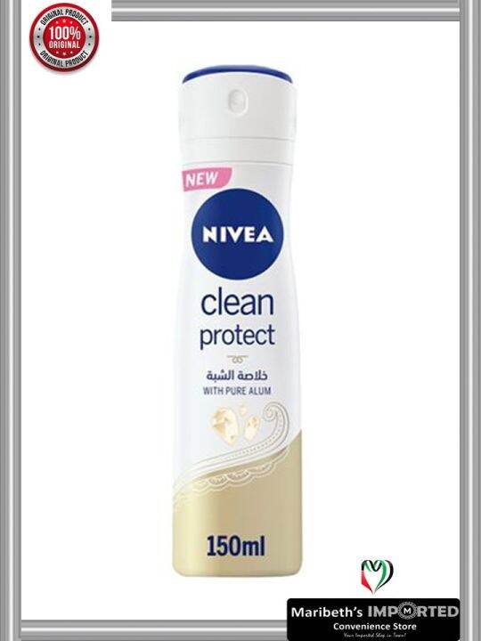 Nivea Women Clean Protect Deodorant Spray 150ml (SALE! SALE! EXPIRATION
