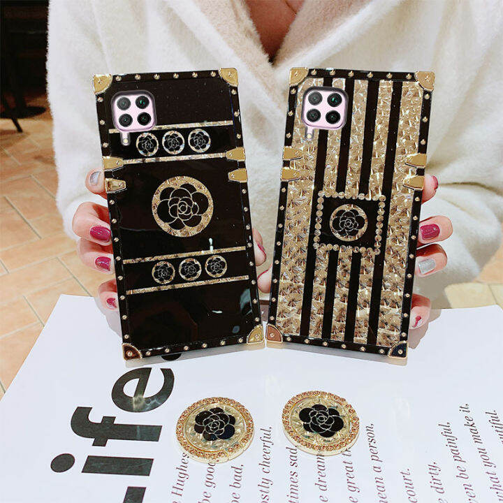 jiefie-เคสโทรศัพท์ลายดอกไม้หรูหรา-เคสกันกระแทก-tpu-นิ่มแวววาวพร้อมแหวนกันรอยสำหรับ-huawei-nova-7i-nova-3i-nova-5t-nova-7-se-6-se-8-se-9-se-เคสโทรศัพท์แบบห้อย