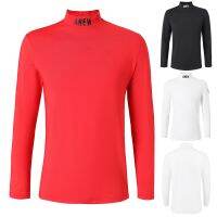 PearlyGates♂♨ ANEW Golf clothing mens quick-drying breathable round neck long-sleeved T-shirt sports casual sunscreen T-shirt golf jersey