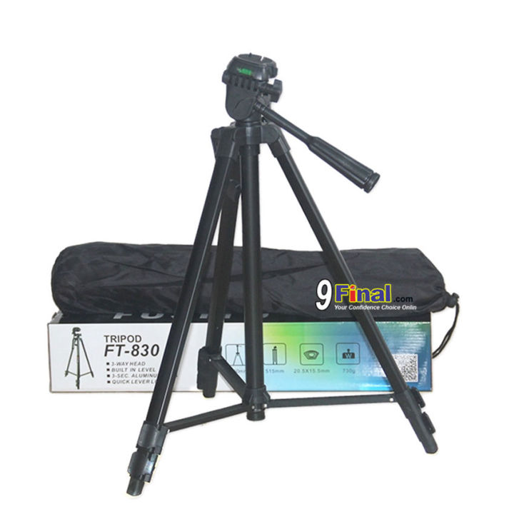 ขาตั้งกล้อง-high-quality-ft830-1-35-เมตร-universal-aluminum-alloy-retractable-camcorder-camera-tripod-stand-black