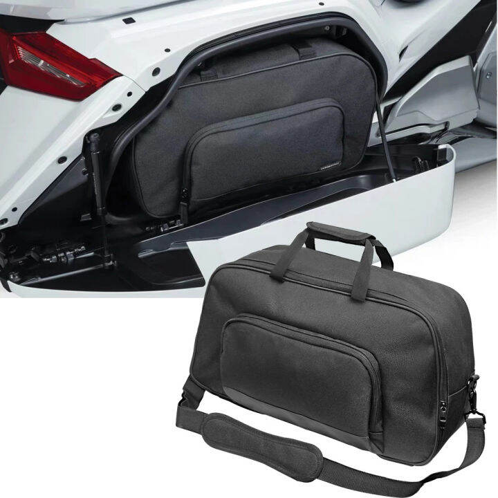 Motosikal hitam Saddlebag Saddle Luggage Liners Trunk Liner Bag untuk