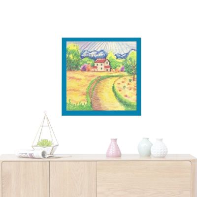 New 30x30 Wall Mounted Children Art Frames Kids Artwork Magnetic Front Open Changeable For Poster Photo Drawing Paintings Displa