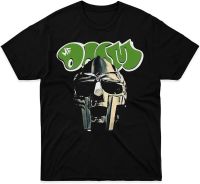 Mens round neck T-shirt Mf Doom T Men Classic Hip Hop Music Fan Black Cotton Tshirt 4XL 5XL 6XL