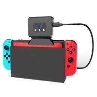 จอแสดงผลแอลอีดีหม้อน้ำเคสระบายความร้อนพัดลมทำความเย็นสำหรับ Nintendo Switch Gamepad