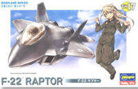 เครื่องบินประกอบ eggplane  F-22 Raptor  HASEGAWA