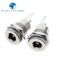 hot❀₪△  DC099 5.5 mm x 2.1mm Jack Socket Female Panel Mount Metal DC-099 Hole 11MM 5.5x2.1 5.5x2.5