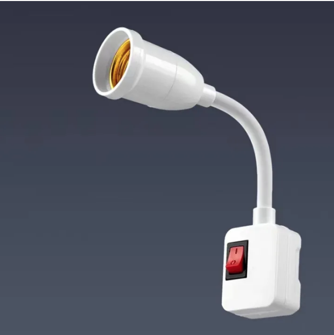 Bulb Socket Base Lamp Holder LED Light Adaptor with On/Off Switch ...