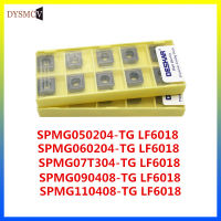 10PCS DESKAR SPMG050204 SPMG060204 SPMG070308 090408 110408-TG LF6018 U เจาะคาร์ไบด์แทรกสามารถใช้สำหรับสแตนเลส