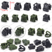 Equipment Figures Backpack Body Armor Set Military Building Blocks ww2 Army Special Police Soldier Battlefield Child Gift Toys