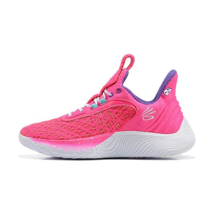 HOT 【Original】 UA* Curry* 9 Indoor And Outdoor Men's and Women's Basketball  Shoes Pink 