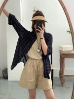 Le on lazy son style shirt new female 2023 summer leisure loose frivolous is prevented bask in coat lapels 6063