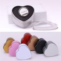 Cartoon Heart-shaped Tinplate Box Creative Mini Card Storage Box Packaging Tin Box Hairpin Jewelry Small Tin Box Decoration Storage Boxes