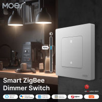 สวิตช์ไฟหรี่อัจฉริยะ ZigBee คุณภาพดีชุดแหวนดาวสำหรับหรี่แสงสมาร์ทแอปทำงานกับ Alexa Google Home Dimmable 1-3Gang