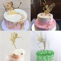 【Fun party】 Rose Gold CastleCakeGoldElf BirthdayToppers ForBirthday PartyDecoration Supplies