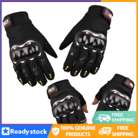 Ready Stock ถุงมือรถจักรยานยนต์ Breathable Closed Finger Racing ถุงมือสำหรับกีฬากลางแจ้ง Crossbike Riding Men S Motorcycle Gloves OUA2296