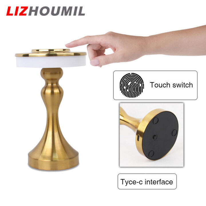 lizhoumil-ที่หรี่แสงแบบแตะโคมไฟตั้งโต๊ะโรแมนติกชาร์จ-usb-1800mah-โคมไฟตั้งโต๊ะตอนกลางคืนแบตเตอรี่ตกแต่งบาร์แสงสำหรับร้านอาหาร