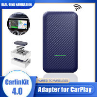 CarlinKit 4.0 CarPlay Adapter CarPlay แบบมีสายไปยัง Wireles Wireless CarPlay Dongle Mini Box Wireless Android Auto Car Accessories