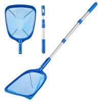 1 PCS Pool Skimmer Pool Net with 3 Section Pole, Pool Skimmer Net with Fine Mesh Net Telescopic Pole