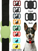 เคสซิลิโคนเข้ากันได้กับ Airtags Collar ฝาครอบป้องกันสำหรับแมว Dogs Strap Band Loop Holder