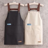 The new apron waterproof and oil work overalls catering kitchen female han edition corset thin male lettering