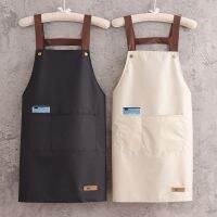 [COD] New kitchen work clothes catering women Korean version of the waist thin male printed logo