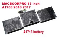 แบต แบตเตอรี่ ชาร์จ A1708 A1713 Battery Pro 13 inch Late 2016 Mid 2017 MLL42CH/A MLUQ2CH/A EMC 2978 3164 EMC 3164 MPXQ2LL/A MLL42B/A MLL42LL/A MLL42Y/A MLL42FN/A MPXQ2D/A MPXQ2FN/A 020-00946 11.4V 54.5Wh 4781 mAh