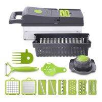 14 In 1 Multifunctional Vegetable Slicer Cutter Shredders Slicer With Basket Fruit Potato Chopper Carrot Grater Cutting Tools