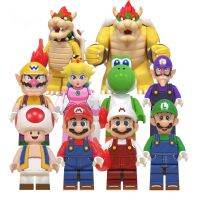 卍☁∏ ฟิกเกอร์ Super Bros Mario Luigi Valio Valluigi Yoshi Kinopio Big Koopa Wario ขนาดเล็ก ของเล่นสําหรับเด็ก