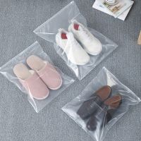 5pcs Transparent Waterproof Shoe Dust Covers Shoes Storage Bag Dustproof Closet Organizer Cosmetic Bag For Makeup