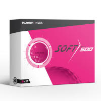 INESIS ลูกกอล์ฟ Soft 500 Golf Ball X12 - Pink