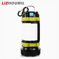 LIZHOUMIL โคมไฟ Led แคมป์3000Mah แบตสำรองกันน้ำชาร์จไฟได้ไฟฉายตั้งแคมป์สำหรับเดินป่ากลางแจ้ง