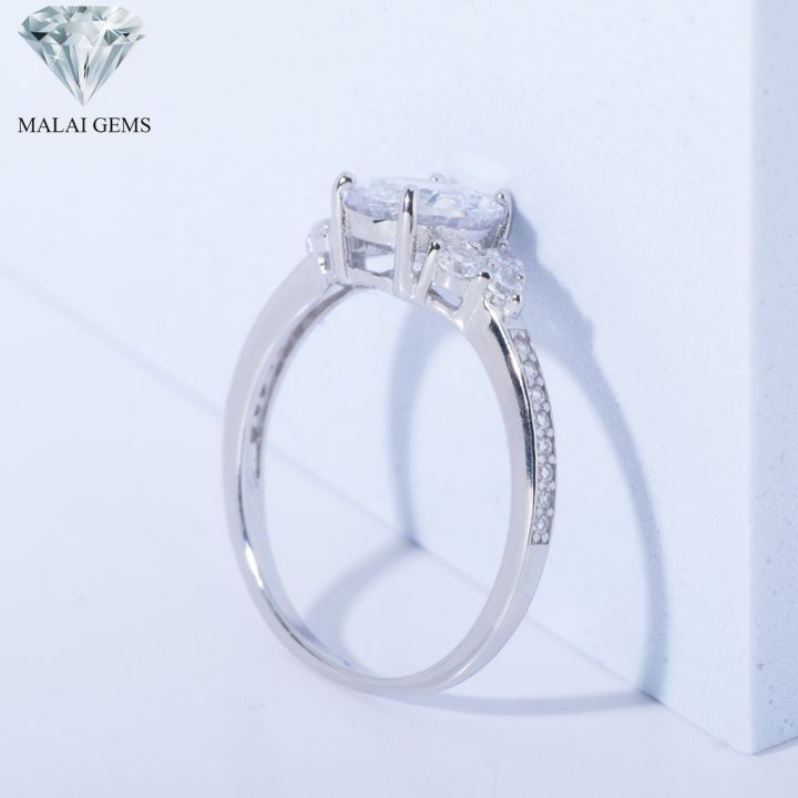 malai-gems-แหวนเพชร-เงินแท้-silver-925-เพชรสวิส-cz-เคลือบทองคำขาว-รุ่น-221-r19500-แถมกล่อง-ต่างหูczแหวนเงินแท้