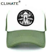 2023 New CLIMATE  I Want To Leave UFO Alien Cap Loser Trucker Cap World Weary Escape Flee Hat Baseball Cap Cool Summer Mesh Hip Hop Cap Versatile hat