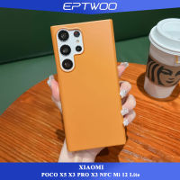 EPTWOO เคสโทรศัพท์ Xiaomi POCO X5 X3 PRO X3 NFC Mi 12 Lite  เฉียบบางพิเศษสีด้านเคสแบบบางสีเมทัลลิก เคสหลัง PC แบบแข็ง XLE-01