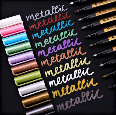 ปากกามาร์กเกอร์ กันน้ํา 2 มม.  มี 7 สี ราคาต่อ 1 ชิ้น สําหรับทํางานศิลปะ งานฝีมือ วาดภาพ DIY