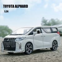 1:24 TOYOTA ALPHARD Die Cast รุ่น Light &amp; เสียงผลของเล่นรถโลหะผสมของขวัญคอลเลกชันสำหรับเด็ก