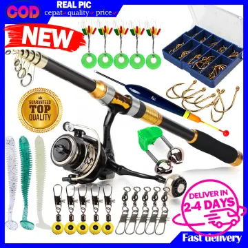 2.1m-2.7m telescopic Fishing rod with reel and bag Reel Line Combo
