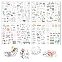230pcs Wedding Bliss Stickers Waterproof Removable Wedding Theme Love Eucalyptus Engagement Plan Cute Stickers Gift Packing Stickers Labels