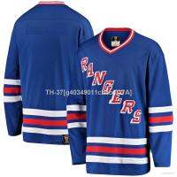 ✿❁♈ g40349011chao 037A Yp2 NHL เสื้อยืดแขนยาว พลัสไซซ์ ลาย New York Rangers Jersey Hockey สีฟ้า PY2